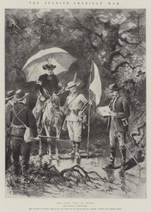 A guerra hispano-americana, a primeira bandeira da trégua
